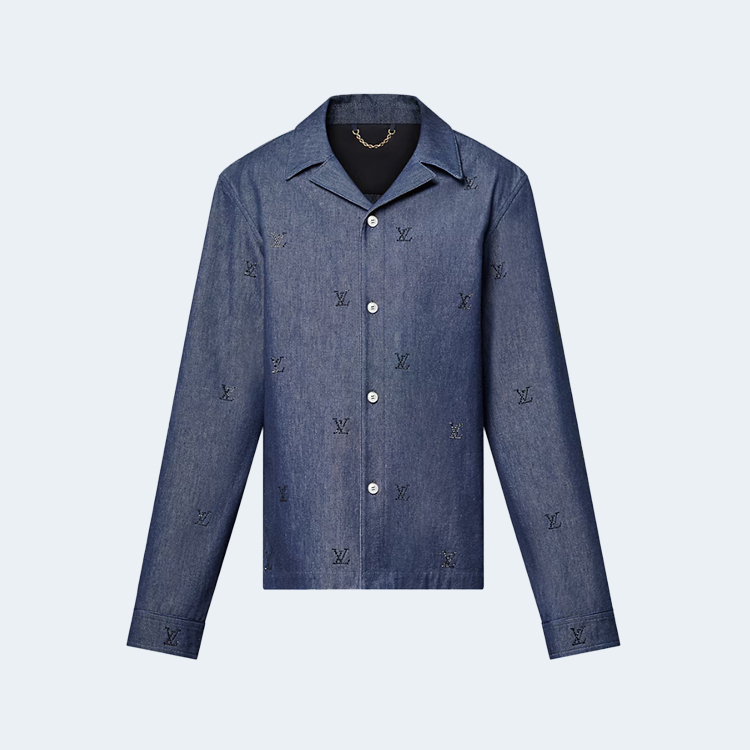 루이비통 블라손 엠벨리시드 데님 파자마 셔츠