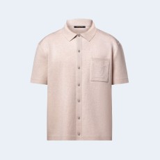 루이비통 모노그램 엠보싱 니트 반팔 셔츠