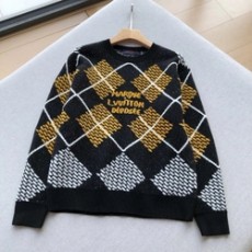 루이비통 울 블렌드 풀오버 맨투맨 니트
