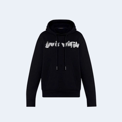 루이비통 프린티드 코튼 후드 블랙