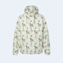 루이비통 다미에 프린티드 후디드 아노락 1AFRCA