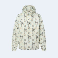 루이비통 다미에 프린티드 후디드 아노락 1AFRCA