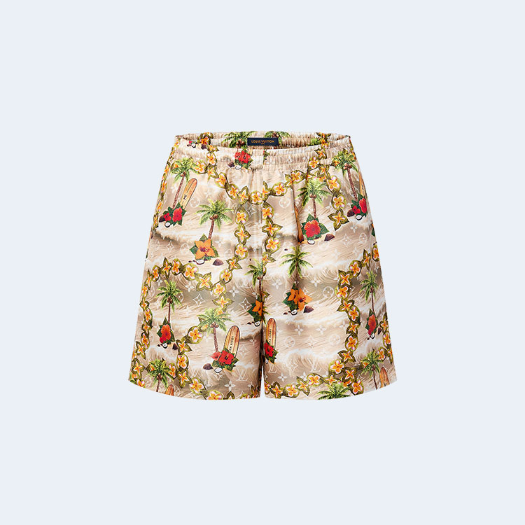 루이비통 모노그램 실크 드로스트링 쇼츠 1AFRK7