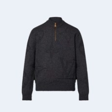 루이비통 모노그램 자카드 울 하프 지퍼 풀오버 1AFXYB