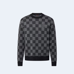루이비통 다미에 라운드넥 울 스웨터 1AFWHY