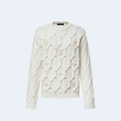 루이비통 엠벨리시드 케이블 니트 울 블렌드 풀오버 1AGJUX