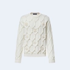 루이비통 엠벨리시드 케이블 니트 울 블렌드 풀오버 1AGJUX