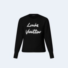 루이비통 브러시드 니트 풀오버 블랙 1AGHCS