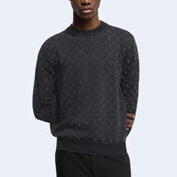 루이비통 모노그램 엠벨리시드 울 이브닝 크루넥 스웨터
