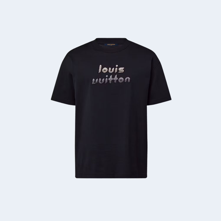 루이비통 엠브로이더드 비즈 코튼 티셔츠 1ABYKR