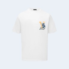 루이비통 그라데이션 멀티컬러 프린트 티셔츠 화이트