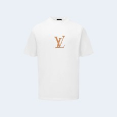 루이비통 레터 프린트 로고 티셔츠 화이트