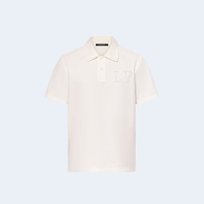 루이비통 포플린 위드 엠브로이더드 폴로 셔츠 1AFJC6