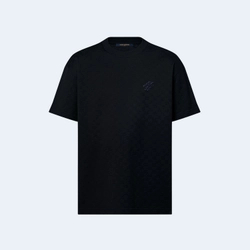 루이비통 다미에 코튼 피케 티셔츠 1AFRAK