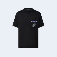 루이비통 엠벨리시드 쇼트 슬리브드 코튼 크루넥 1AFRJH