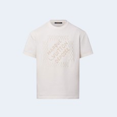 루이비통 엠브로이더리 시그니처 코튼 티셔츠 1AFV76