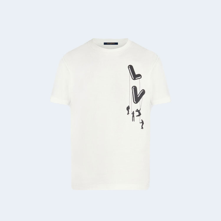 루이비통 플로팅 LV 프린트 티셔츠