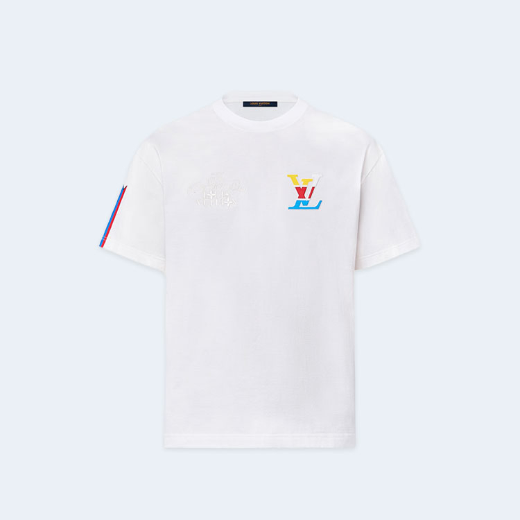 루이비통 그래픽 코튼 티셔츠 1AFVUV