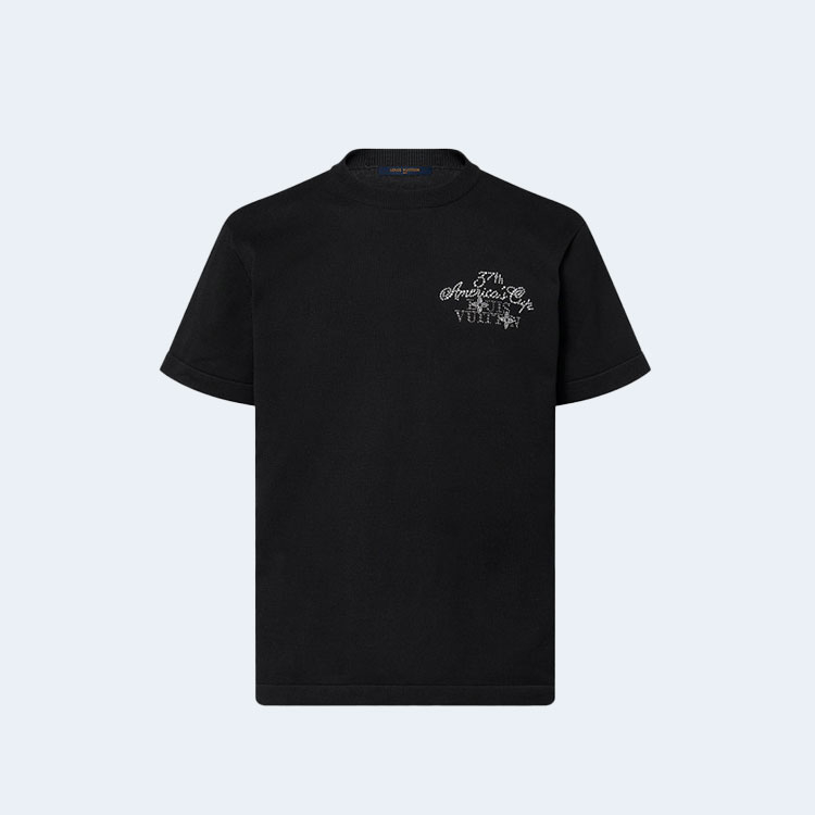 루이비통 엠벨리시드 쇼트 슬리브드 코튼 크루넥 1AGJSB