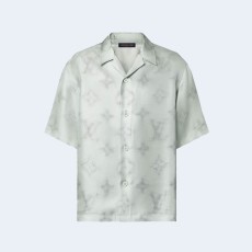 루이비통 모노그램 쇼트 슬리브드 실크 셔츠 1ABY20