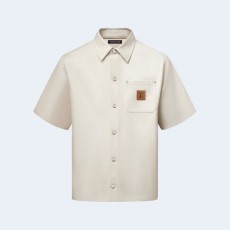 루이비통 멀버리 실크 블렌디드 반팔 셔츠