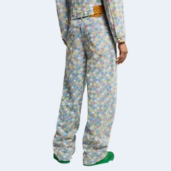 루이비통 다미에 데님 와이드 레그 팬츠 1AHBMI