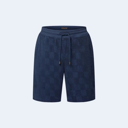 루이비통 다미에 프렌치 테리 코튼 블렌드 쇼츠 1AGIM7