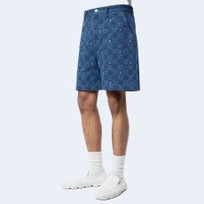 루이비통 엠브로이더드 다미에 데님 쇼츠 1AFVO5