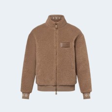 루이비통 레더 패치 플리스 블루종 1AFXTL