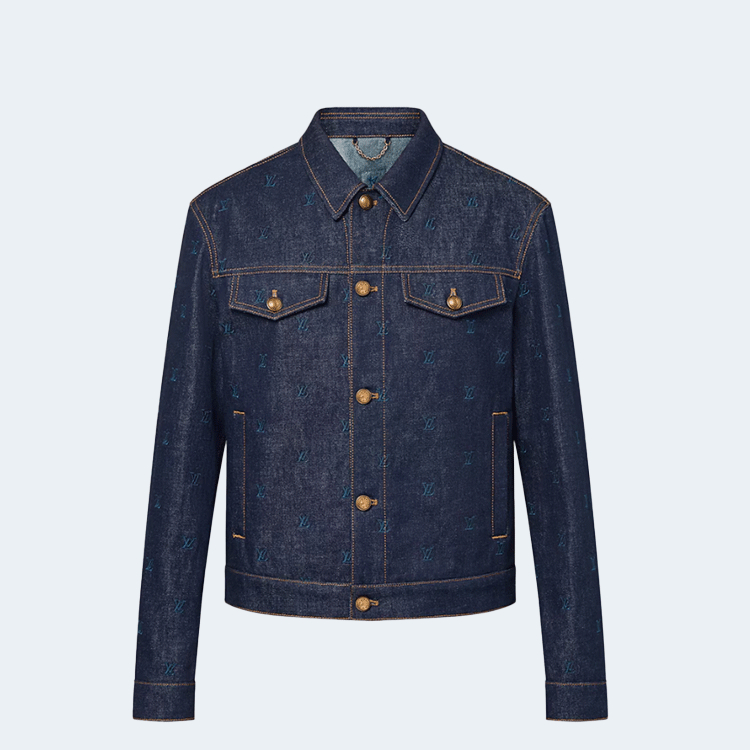 루이비통 엠브로이더드 데님 블루종 1AFYC4