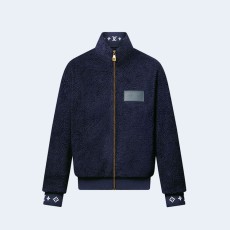 루이비통 레더 패치 플리스 블루종 1AGLXP