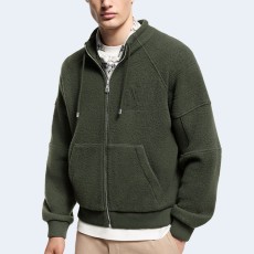 루이비통 퀼티드 텍스처드 울 블루종 카키 1AGJXO