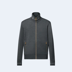 루이비통 더블 페이스 니트 울 트래블 블루종