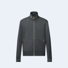 루이비통 더블 페이스 니트 울 트래블 블루종