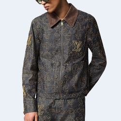 루이비통 엠브로이더드 데님 워크웨어 재킷