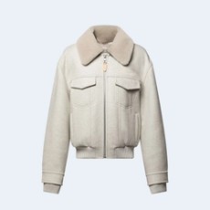 루이비통 울 블루종 위드 시어링 칼라