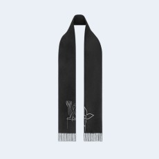 루이비통 LV 스티치 블랙 스카프