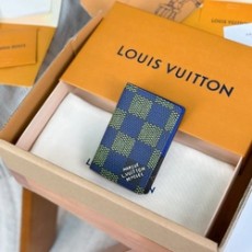 루이비통 오거나이저 블루 그린 카드지갑 N00143