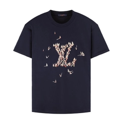 루이비통 엠브로이더드 코튼 티셔츠