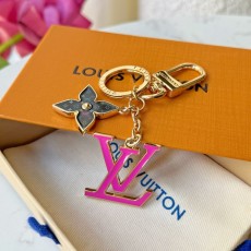 루이비통 플라워 메탈로고 키링