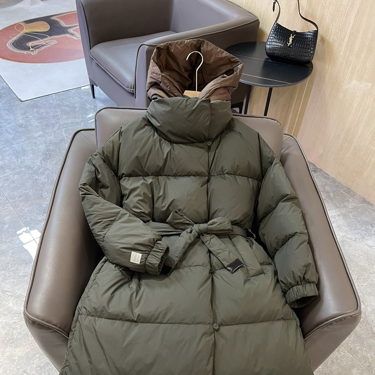 막스마라 다운 롱패딩 더블 재킷