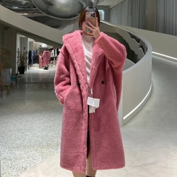 막스마라 테디 베어 핑크 코트