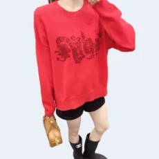 막스마라 풀오버 스웨터 레드