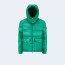 몽클레어 마사야 로고 패치 다운 패딩 그린