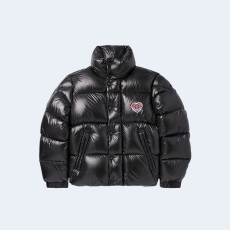 몽클레어 아플리케 로고 퀄트 셸 다운 자켓