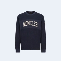 몽클레어 자수 로고 스웨트셔츠