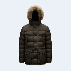 몽클레어 클루니 구스다운 패딩 자켓 카키