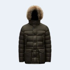 몽클레어 클루니 구스다운 패딩 자켓 카키