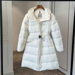 몽클레어 벨뷰 롱패딩 화이트