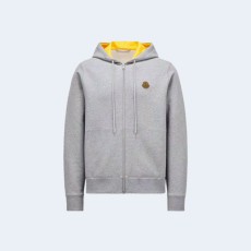 몽클레어 로고 패치 집업 후디